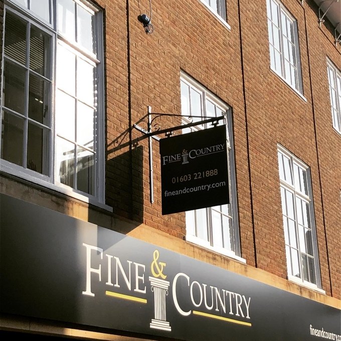 Fine & Country Shopfront — Commercial Agency Signage