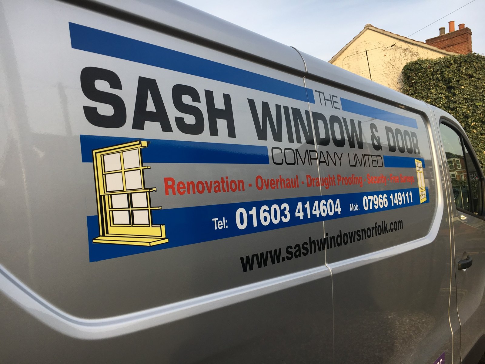 Sash Window & Door Van — Vehicle Graphics