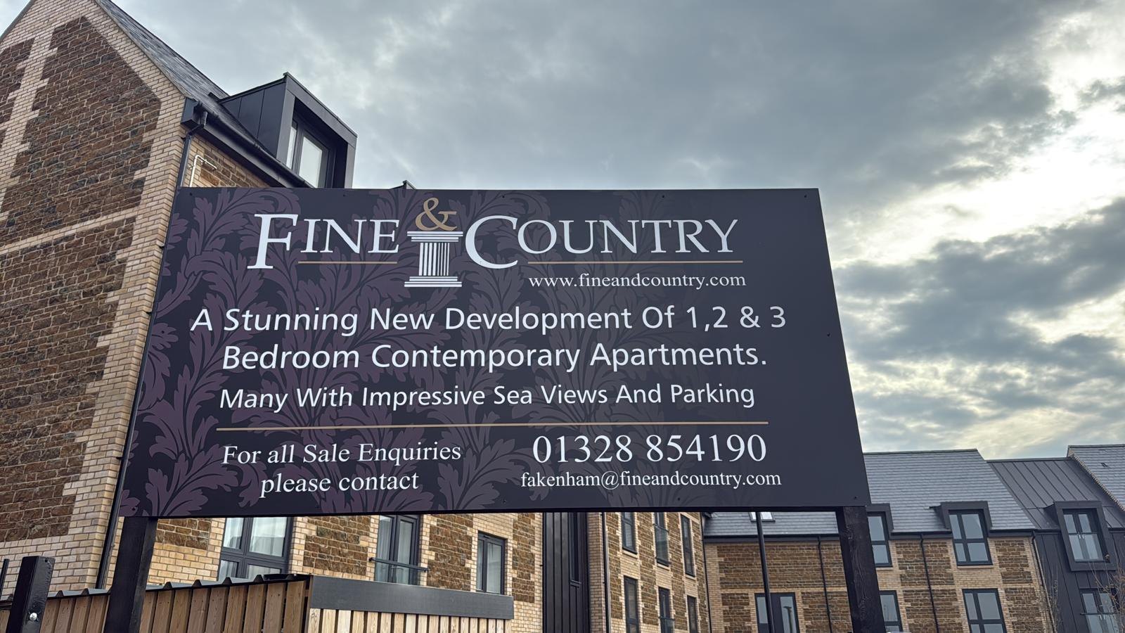 Fine & Country Development Board — Commercial Agency Signage